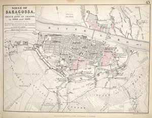 Map of the Siege of Saragossa